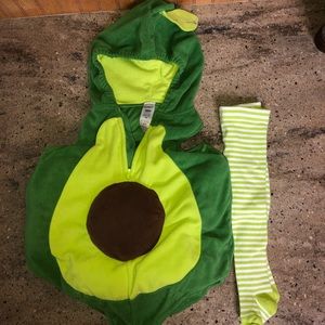 Avocado Halloween Costume with tights - 18 months